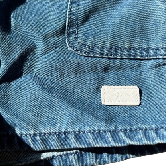 7 For All Mankind Little Girls Denim Button Up Tie Waist Romper Size 5 - Picture 3 of 7